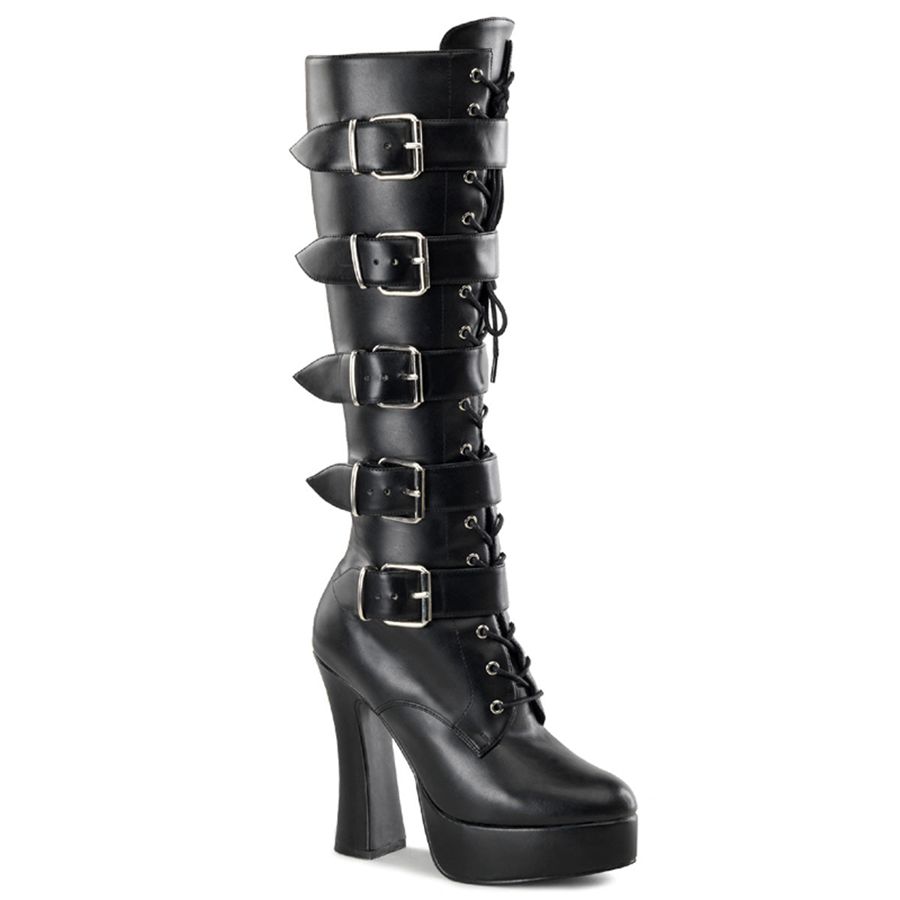 Bottes Hautes Pleaser Electra-2042 Noir Femme | XDY-3336518