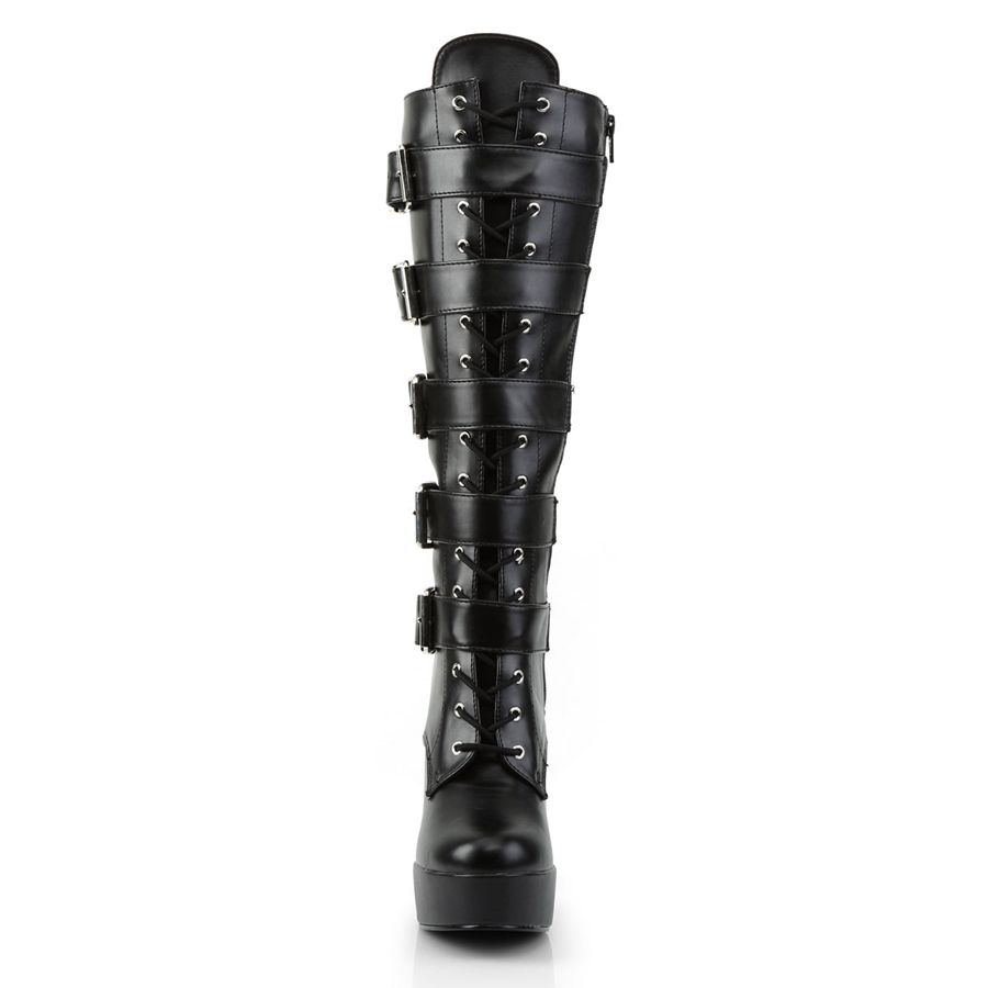 Bottes Hautes Pleaser Electra-2042 Noir Femme | XDY-3336518