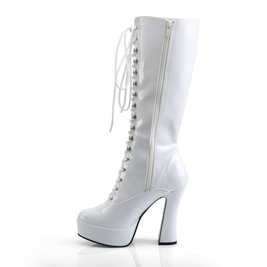 Bottes Hautes Pleaser Electra-2020 Blanche Femme | IOS-6143921