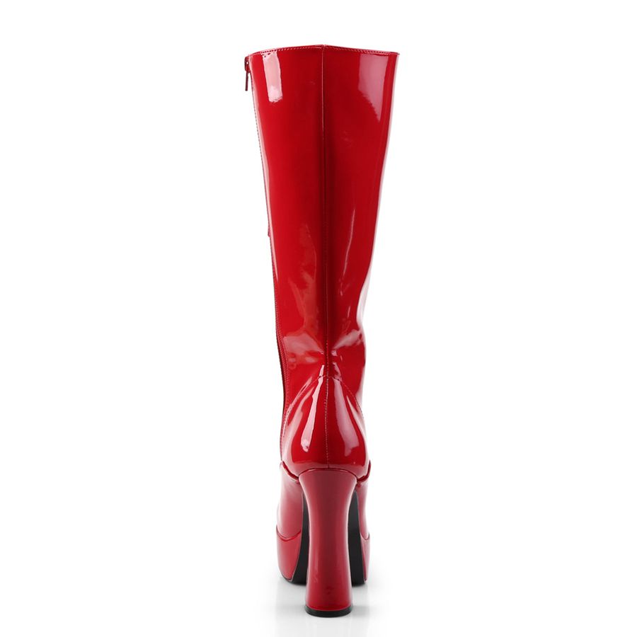 Bottes Hautes Pleaser Electra-2020 Rouge Femme | VKZ-8517779