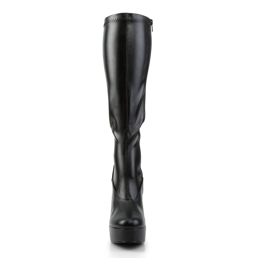 Bottes Hautes Pleaser Electra-2000Z Noir Femme | OHG-8370309