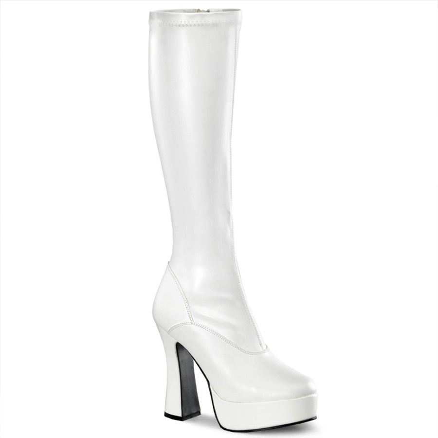 Bottes Hautes Pleaser Electra-2000Z Blanche Femme | DWN-1785702