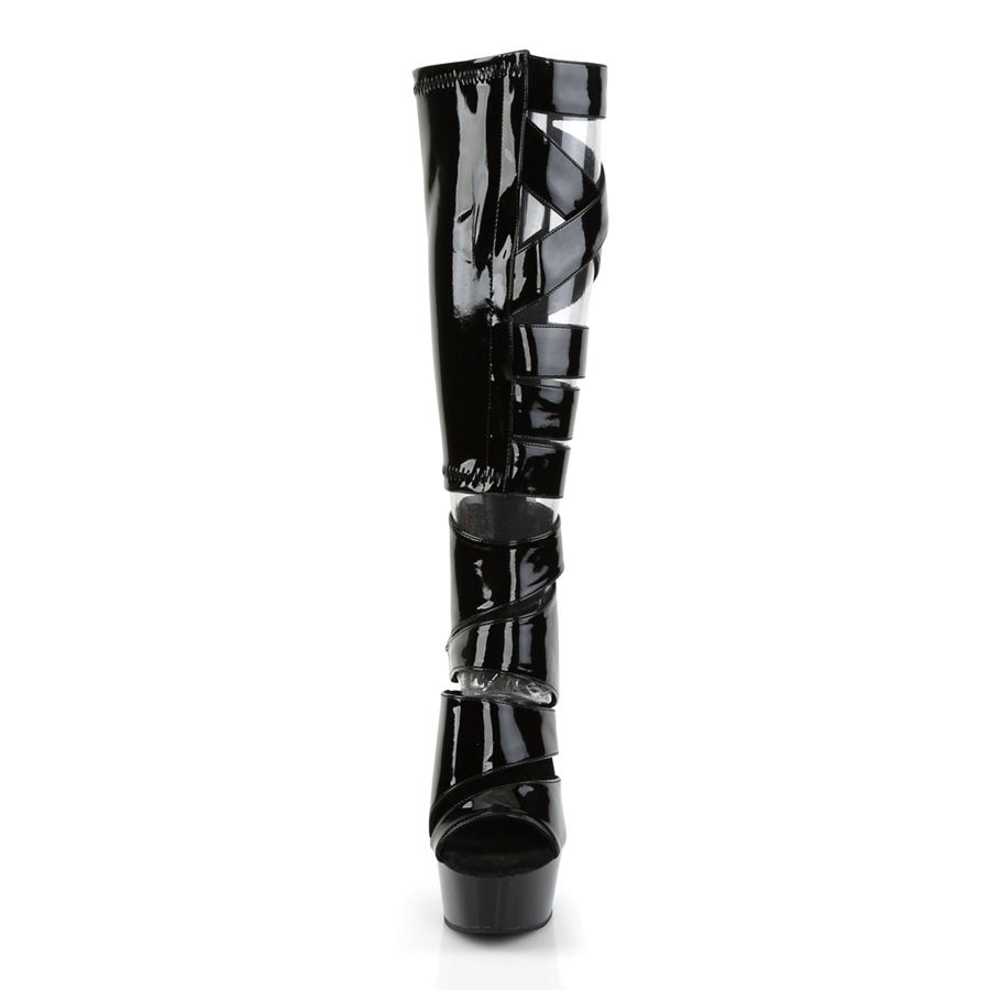 Bottes Hautes Pleaser Delight-600-49 Noir Femme | JFZ-4232800