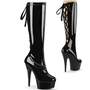 Bottes Hautes Pleaser Delight-2029 Noir Femme | CGQ-6813507