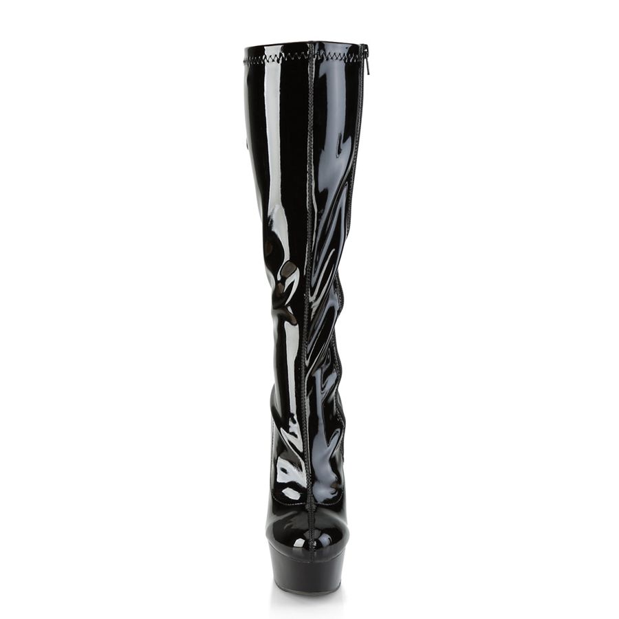 Bottes Hautes Pleaser Delight-2029 Noir Femme | CGQ-6813507