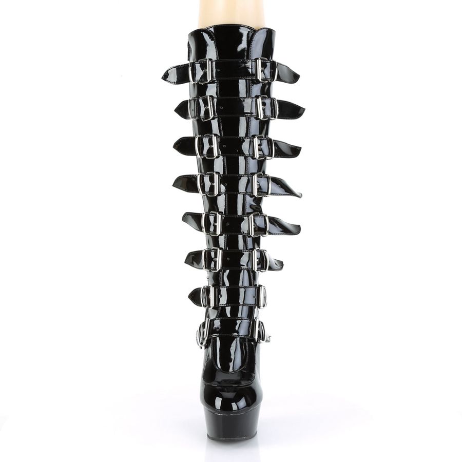 Bottes Hautes Pleaser Delight-2049 Noir Femme | CMI-0034112