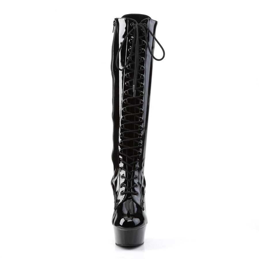 Bottes Hautes Pleaser Delight-2023 Noir Femme | KJU-3227592