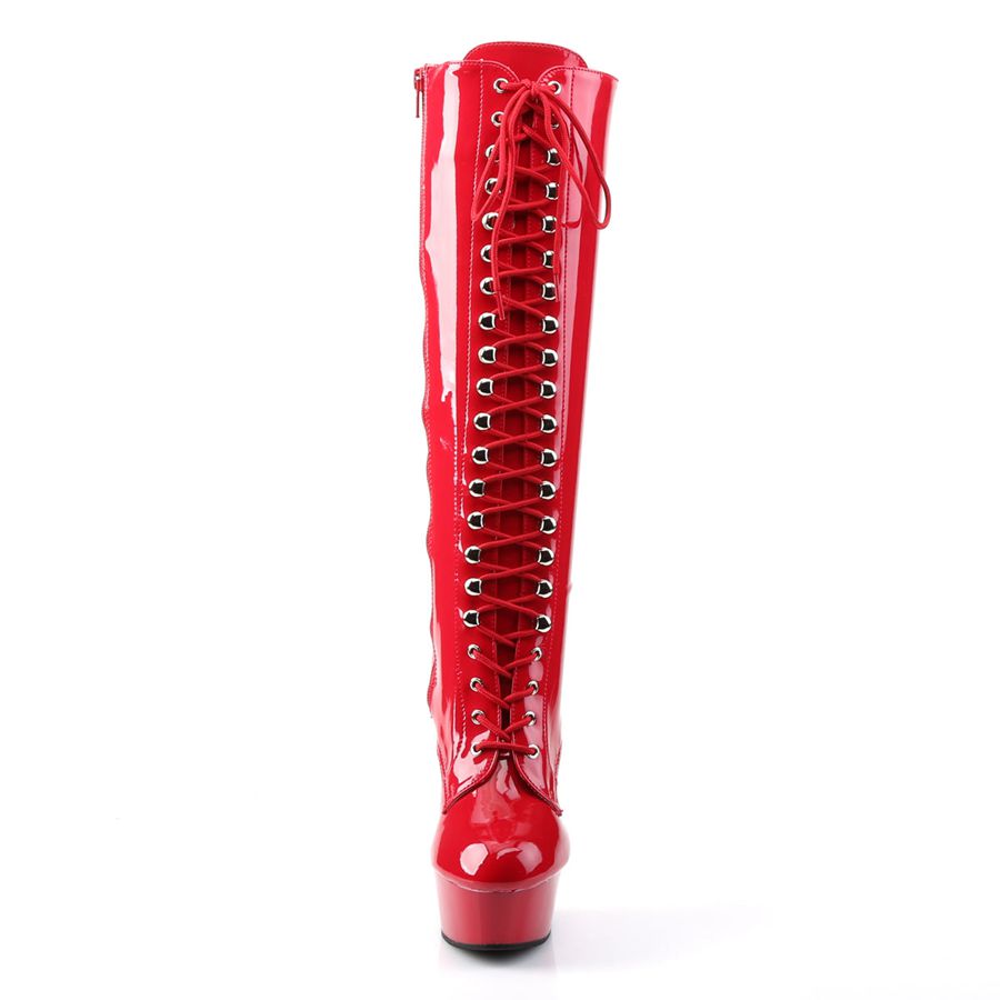 Bottes Hautes Pleaser Delight-2023 Rouge Femme | MMI-6251752