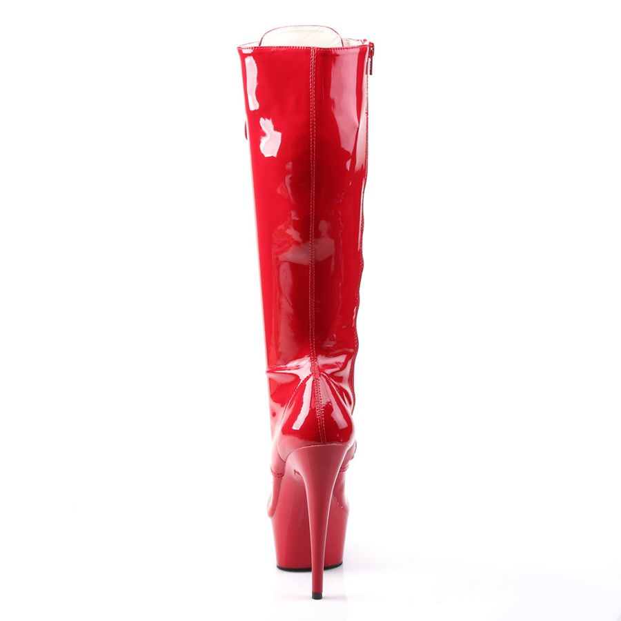 Bottes Hautes Pleaser Delight-2023 Rouge Femme | MMI-6251752