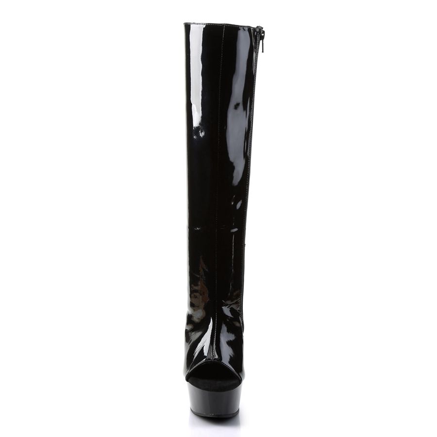 Bottes Hautes Pleaser Delight-2018 Noir Femme | PZX-0809658