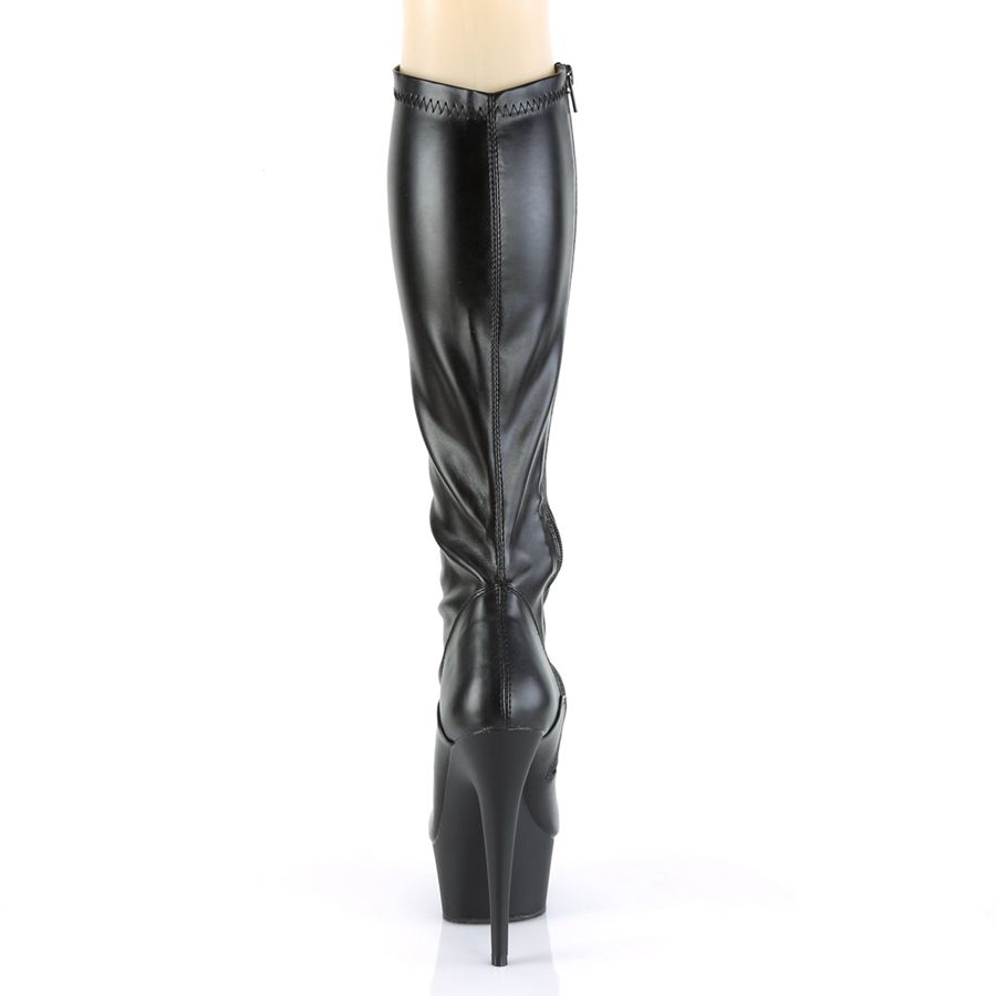 Bottes Hautes Pleaser Delight-2000 Noir Femme | XBM-8974411