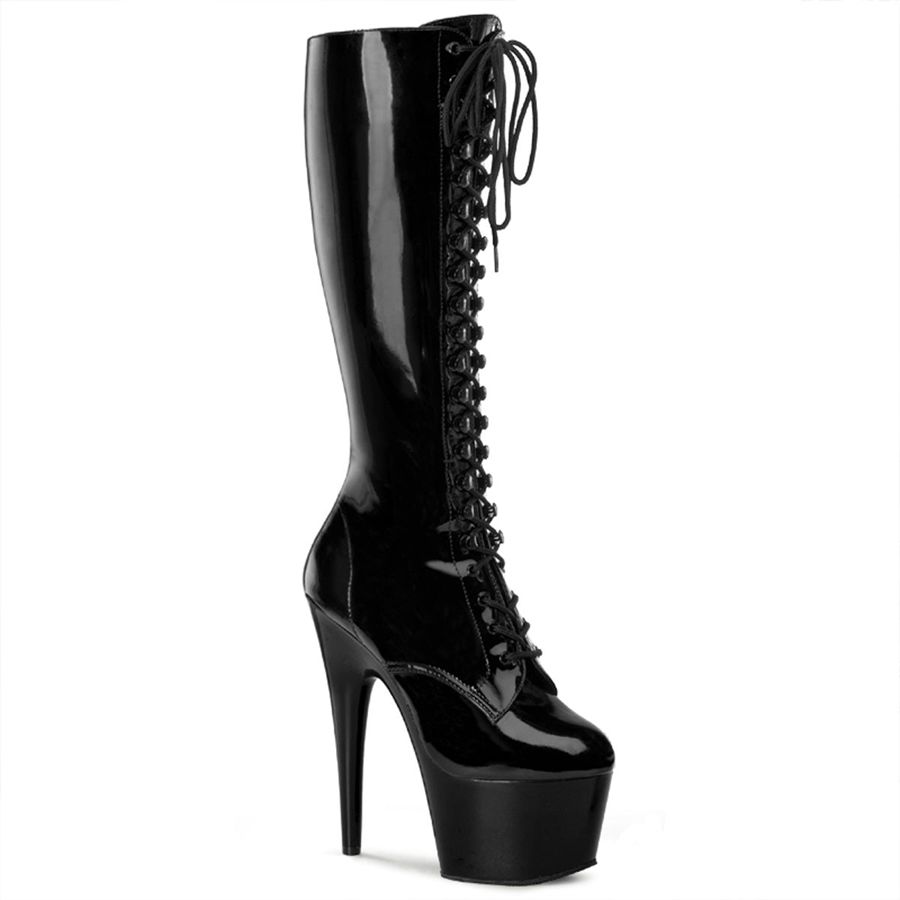 Bottes Hautes Pleaser Adore-2023 Noir Femme | QWZ-9418658