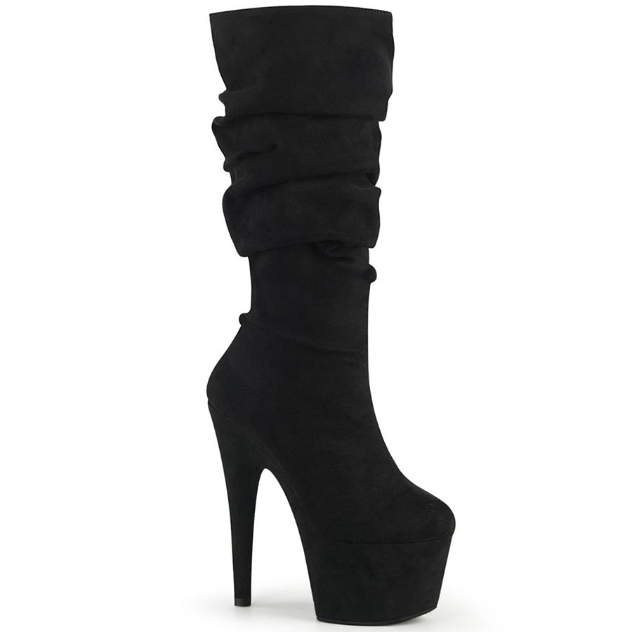 Bottes Hautes Pleaser Adore-1061 Noir Femme | QPQ-0951389