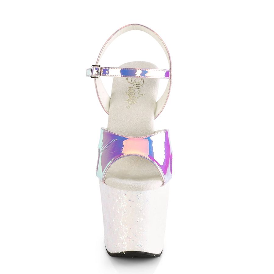 Sandales Bride Cheville Pleaser Unicorn-711LG Violette Femme | PYL-3232818