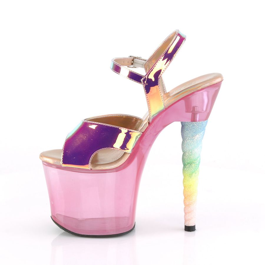 Sandales Bride Cheville Pleaser Unicorn-711T Violette Femme | YTJ-1096488