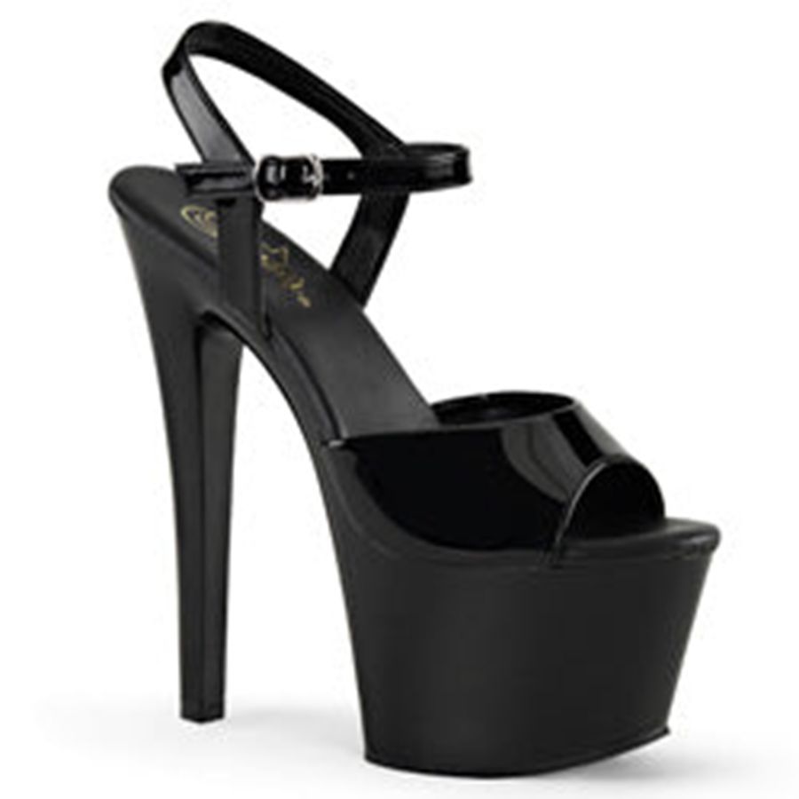 Sandales Bride Cheville Pleaser Sky-309VL Noir Femme | PSM-3802619