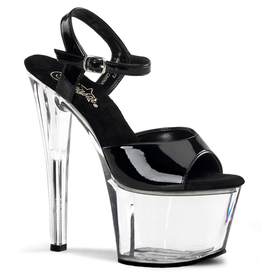 Sandales Bride Cheville Pleaser Sky-309 Clear Femme | PJH-2599984