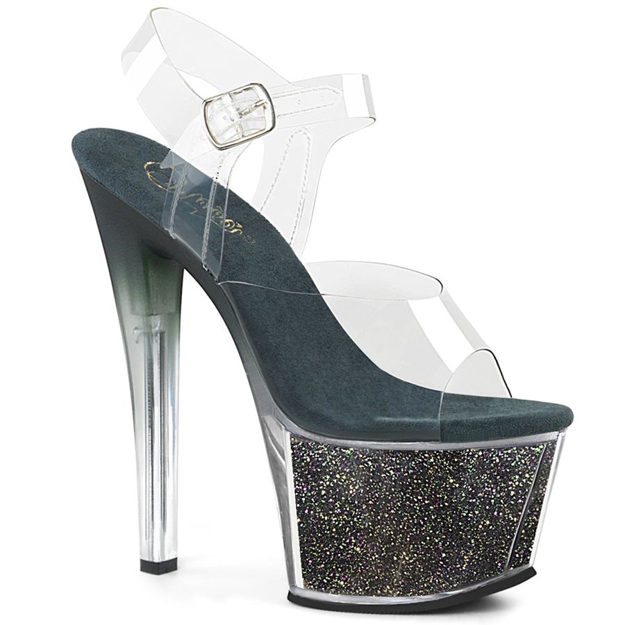 Sandales Bride Cheville Pleaser Sky-308G-T Vert Femme | HCM-9910555