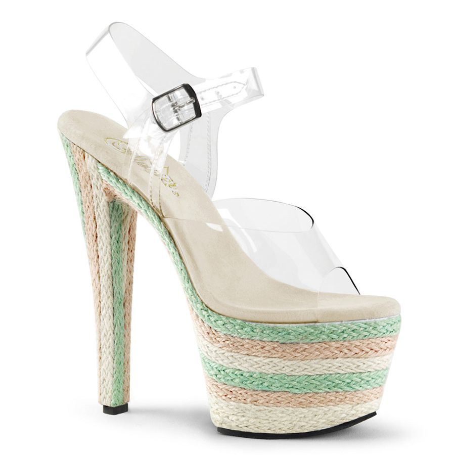 Sandales Bride Cheville Pleaser Sky-308ESP Multicolore Femme | VZY-1369257