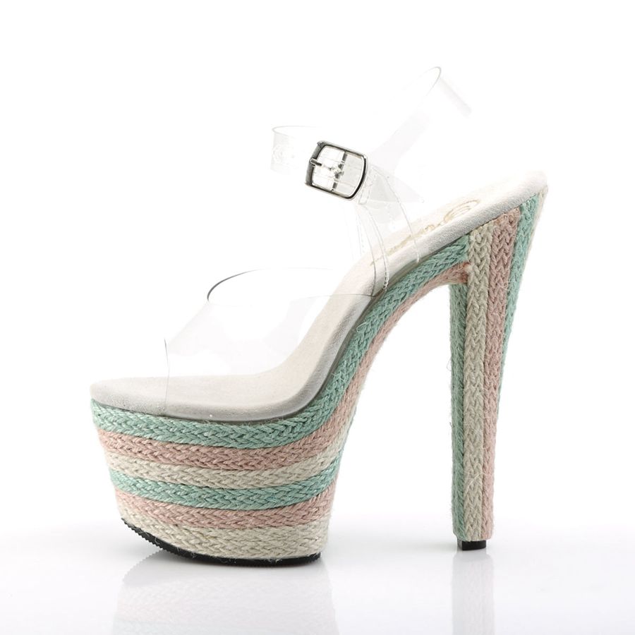 Sandales Bride Cheville Pleaser Sky-308ESP Multicolore Femme | VZY-1369257