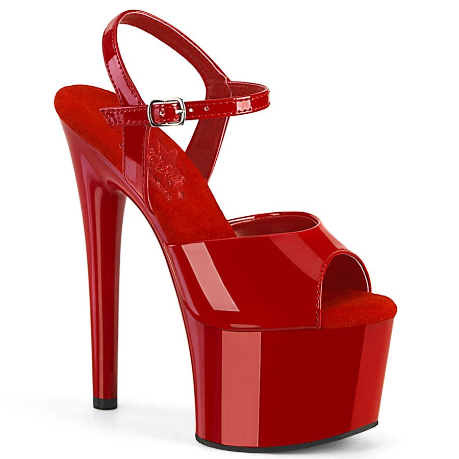 Sandales Bride Cheville Pleaser Passion-709 Rouge Femme | JSY-9480839