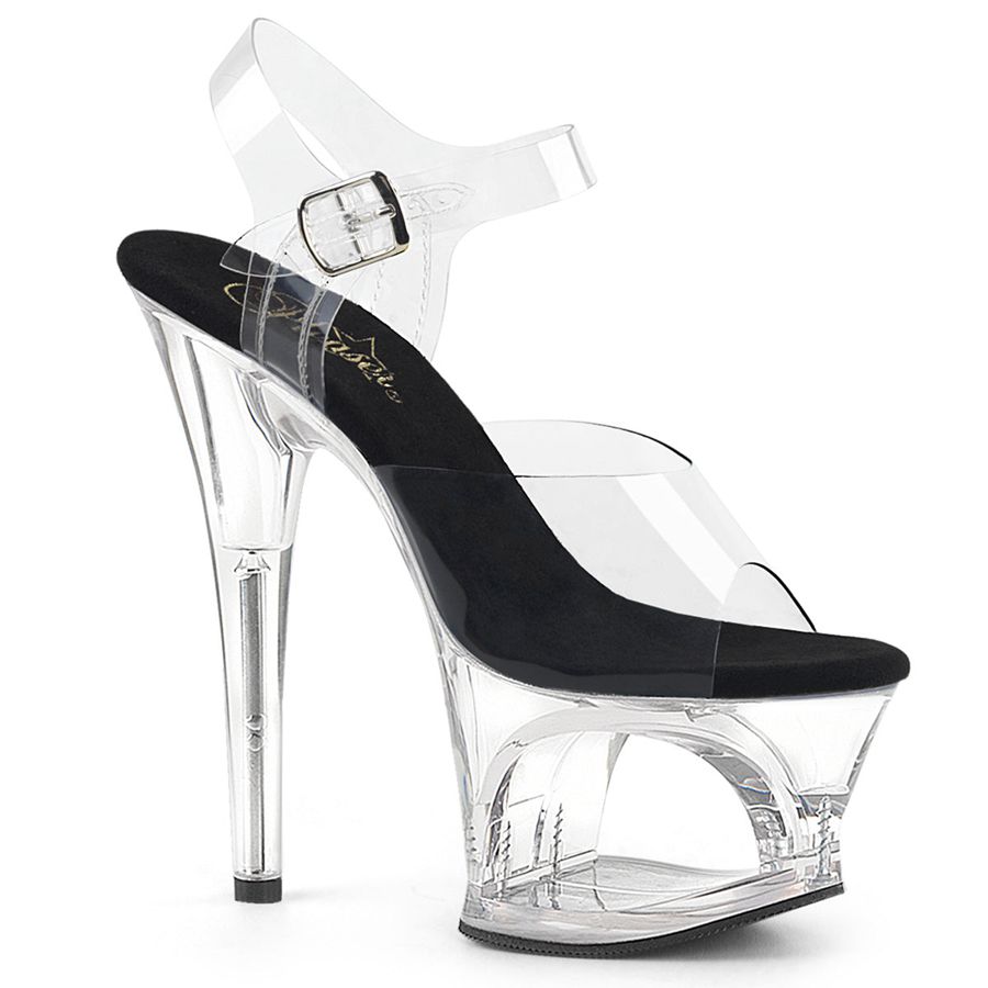 Sandales Bride Cheville Pleaser Moon-708 Clear Femme | KJB-4260837