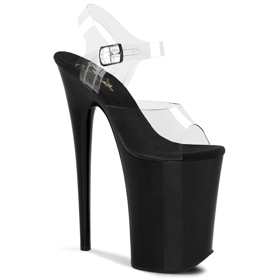 Sandales Bride Cheville Pleaser Infinity-908 Noir Femme | LJY-2171829