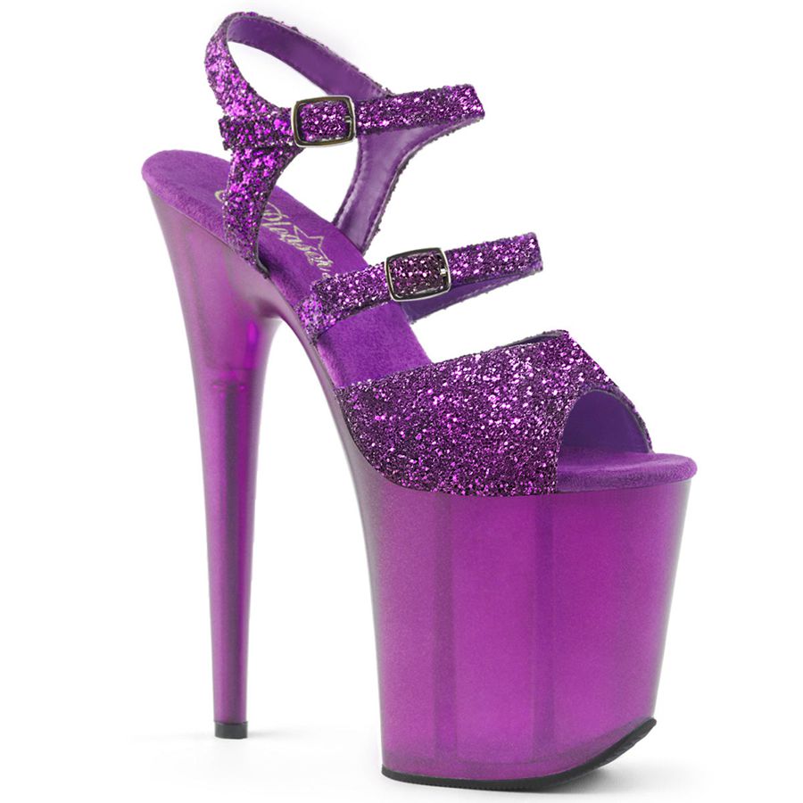 Sandales Bride Cheville Pleaser Flamingo-874 Violette Femme | DUV-7132304