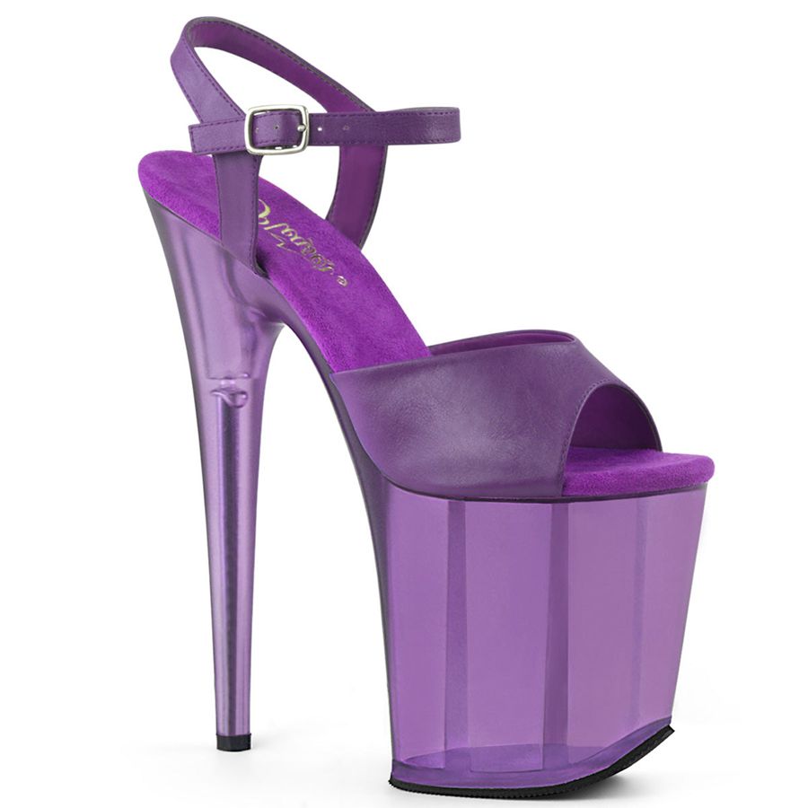 Sandales Bride Cheville Pleaser Flamingo-809T Violette Femme | RHZ-5489954