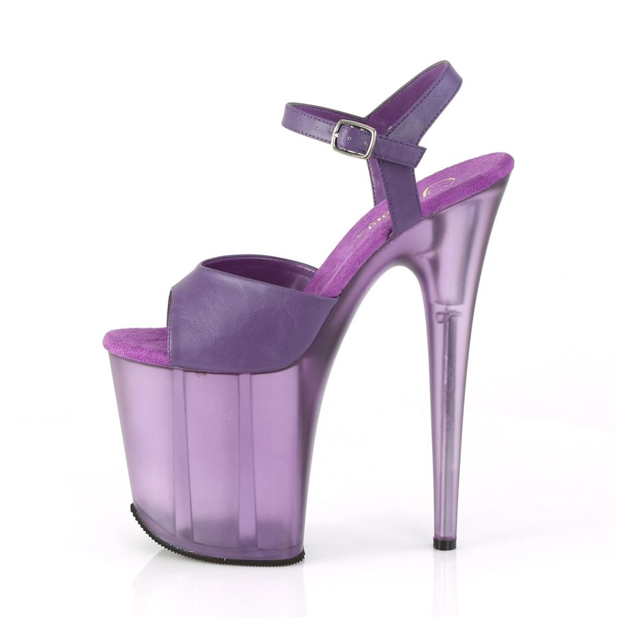 Sandales Bride Cheville Pleaser Flamingo-809T Violette Femme | RHZ-5489954