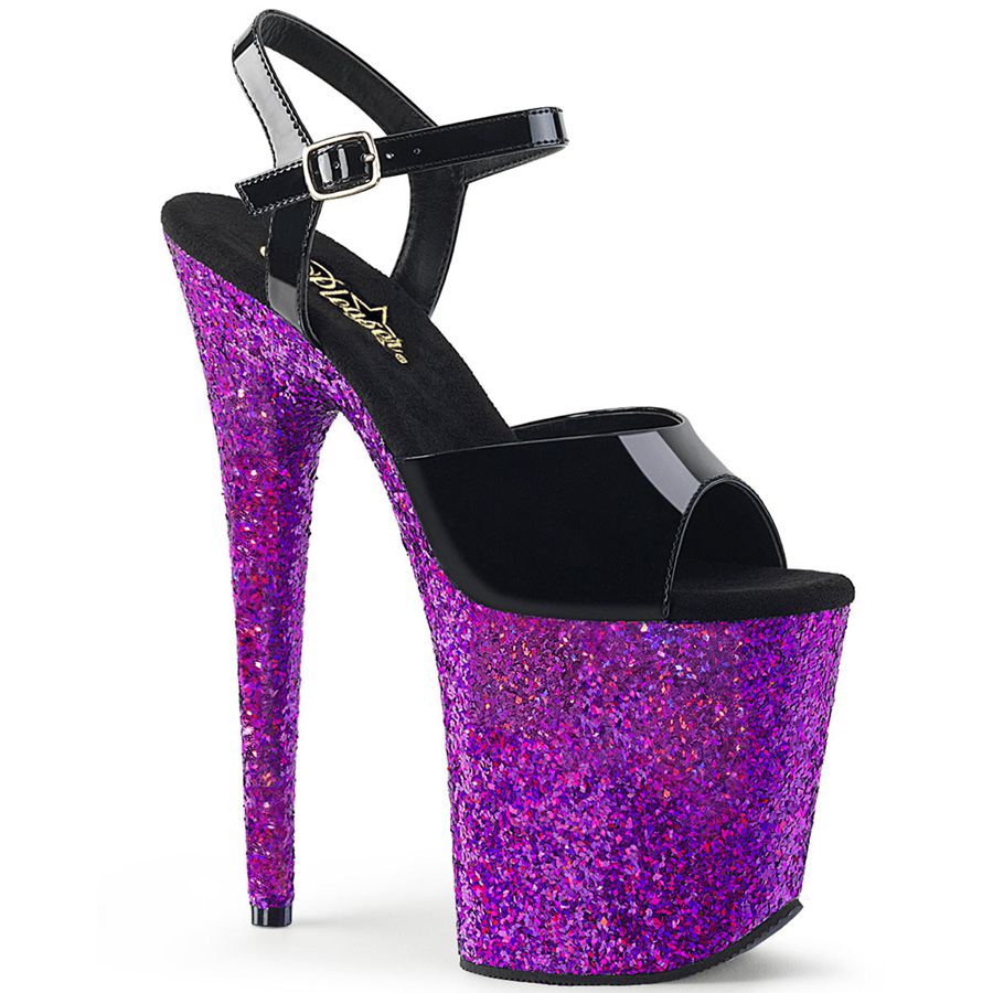 Sandales Bride Cheville Pleaser Flamingo-809LG Violette Femme | XYK-8687250